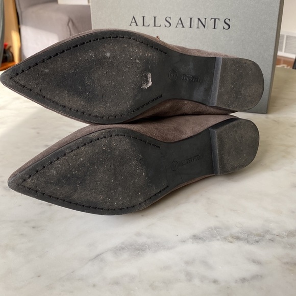 All Saints taupe suede boots - Picture 5 of 6